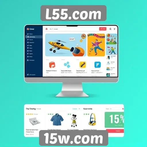 Interface do L55.com é intuitiva e amigável